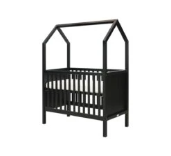 My First House Bedbank 60x120 - Mat Zwart -Little Happy Winkel bopita my first house bedbank 60x120 mat zwart 1