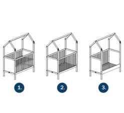 My First House Bedbank 70x140 - Wit -Little Happy Winkel bopita my first house bedbank 70x140 wit 3