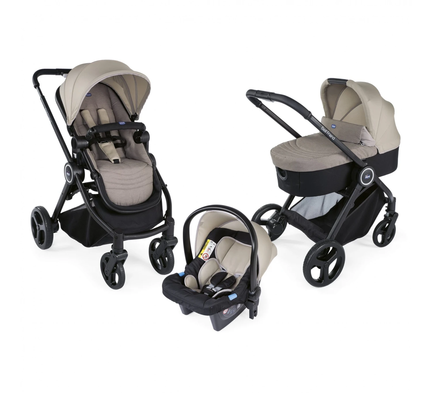 CHICCO Trio Best Friend Light Crossover - Beige 3 CHICCO Trio Best Friend Light Crossover - Beige