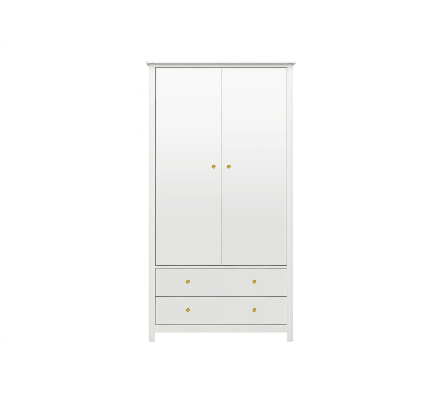 2-Deurskast Luna - White 4 2-Deurskast Luna - White - Afbeelding 2