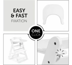 HAUCK Alpha Click Tray - White -Little Happy Winkel hauck alpha click tray white 1