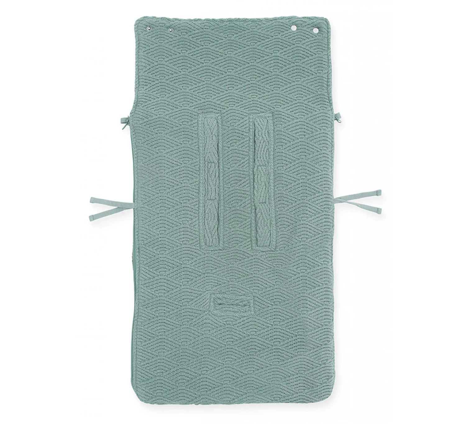 Jollein Voetenzak 0+ River Knit - Ash Green 5 Jollein Voetenzak 0+ River Knit - Ash Green - Afbeelding 3