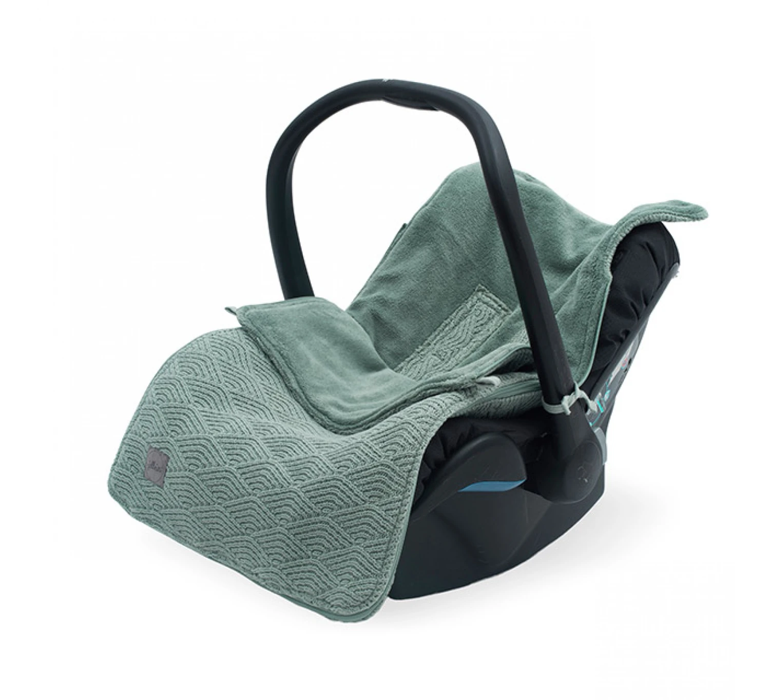 Jollein Voetenzak 0+ River Knit - Ash Green 3 Jollein Voetenzak 0+ River Knit - Ash Green