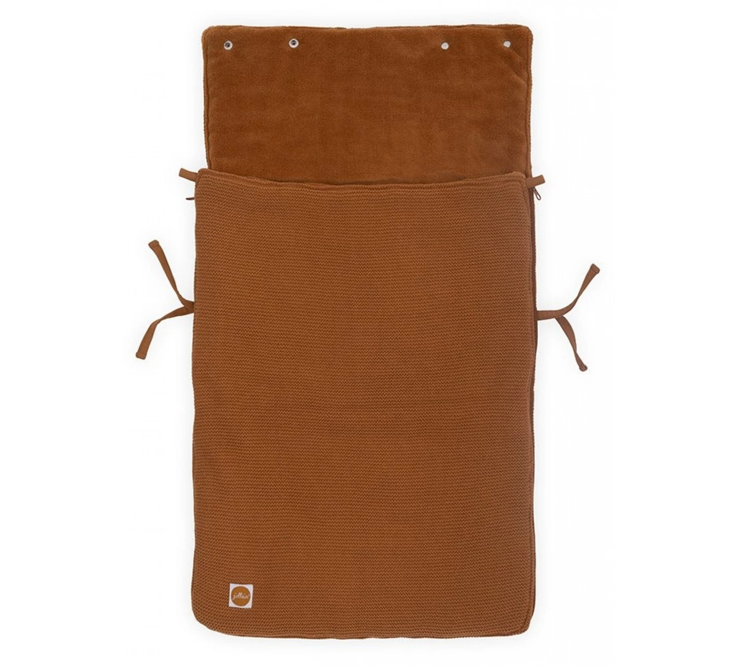 Jollein Voetenzak 3/5 Punt Basic Knit - Caramel 5 Jollein Voetenzak 3/5 Punt Basic Knit - Caramel - Afbeelding 3