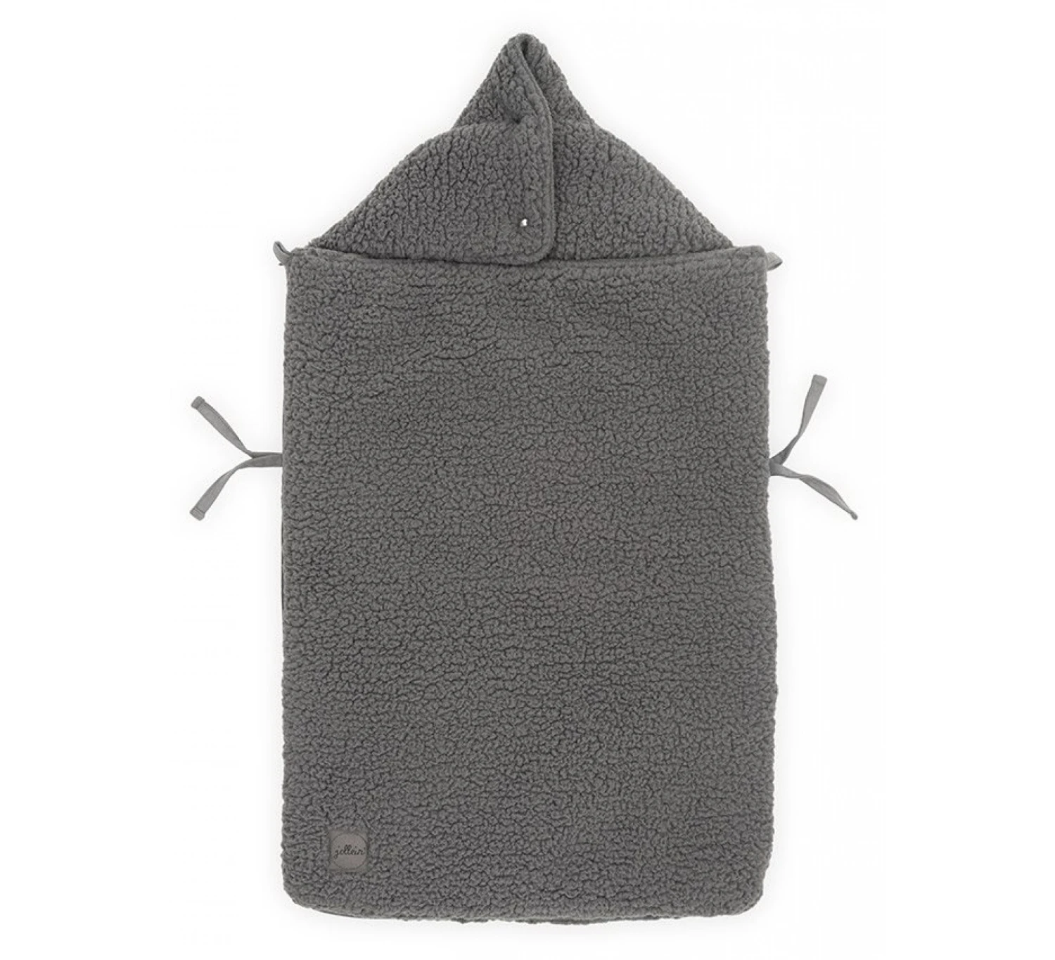 Jollein Voetenzak 3/5 Teddy - Storm Grey 5 Jollein Voetenzak 3/5 Teddy - Storm Grey - Afbeelding 3